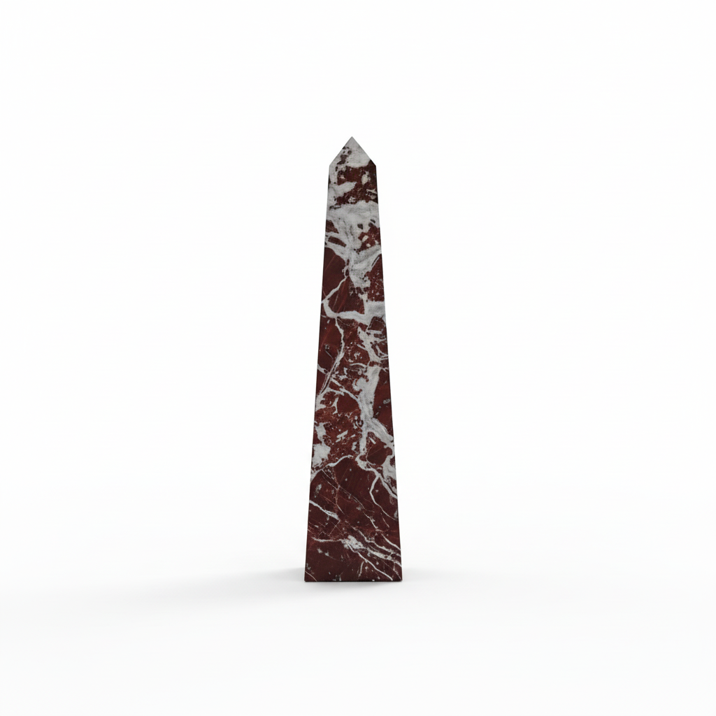 Salmo Large Red Marble Obelisk
