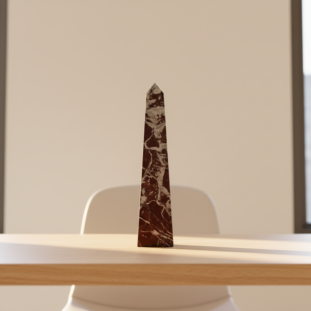 Salmo Large Red Marble Obelisk
