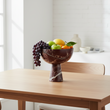 Salmo Large Red Marble Pedestal Bowl