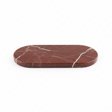 Salmo Oval Red Marble Serving Board