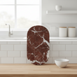 Salmo Oval Red Marble Serving Board