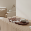 Salmo Oval Red Marble Serving Board