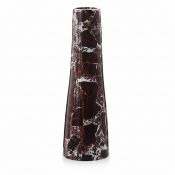 Salmo Red Marble Tapered Vase