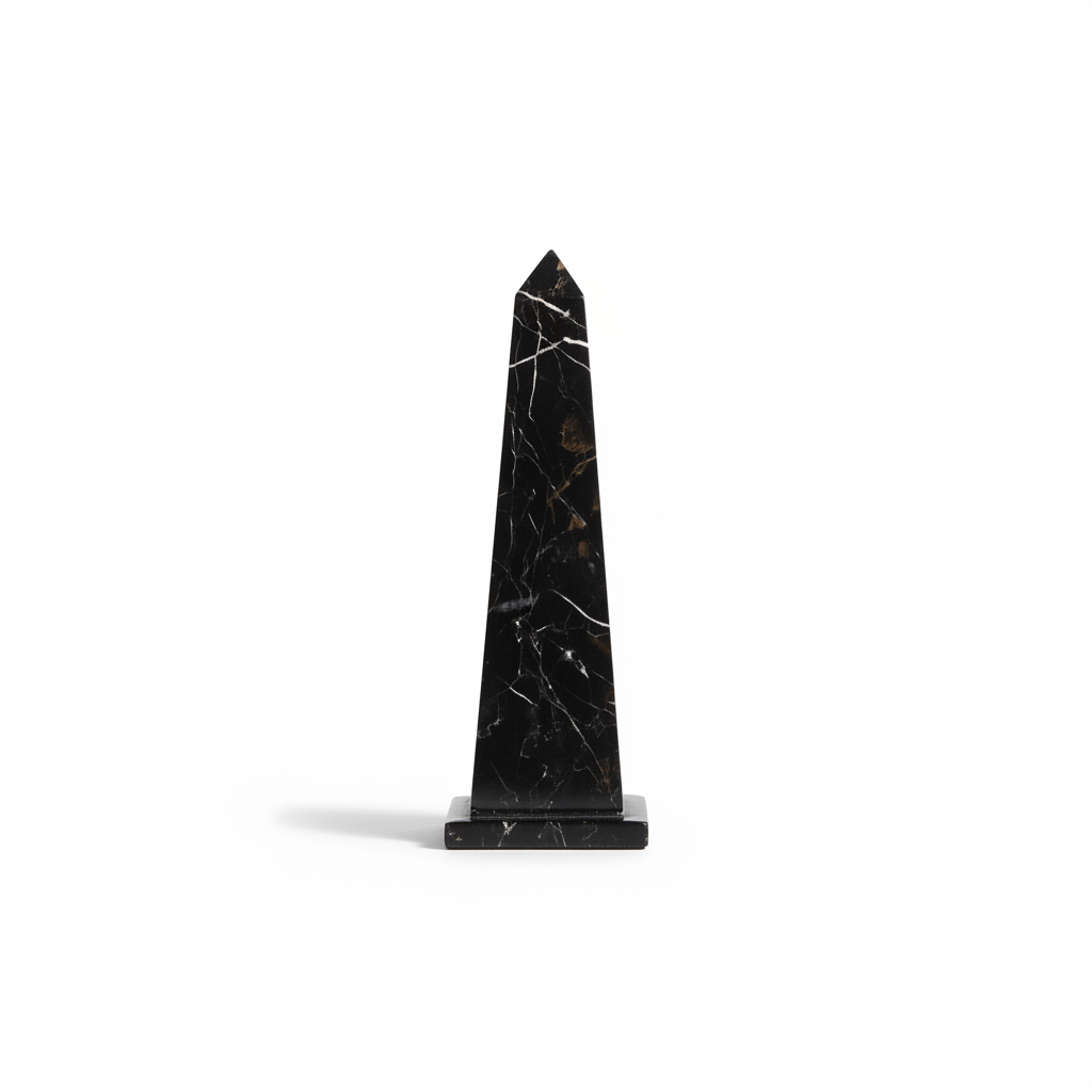 Salmo Small Black Marble Obelisk