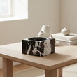 Salmo Square Black Marble Bowl