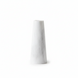 Salmo White Marble Tapered Vase