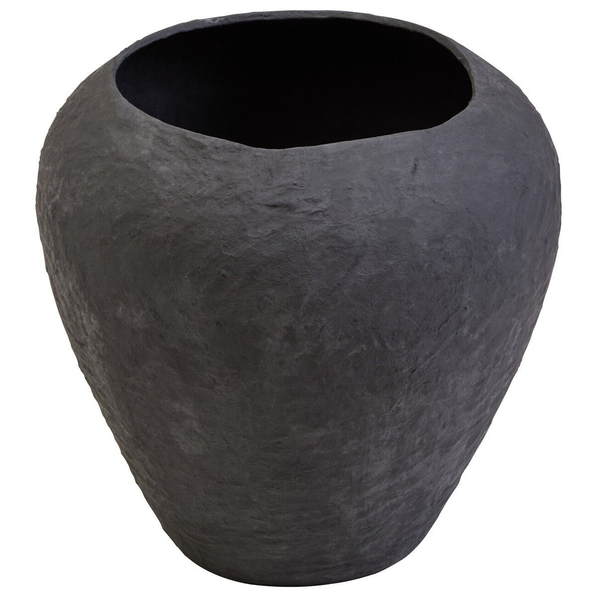 Sanai Cotton Mache Large Black Planter