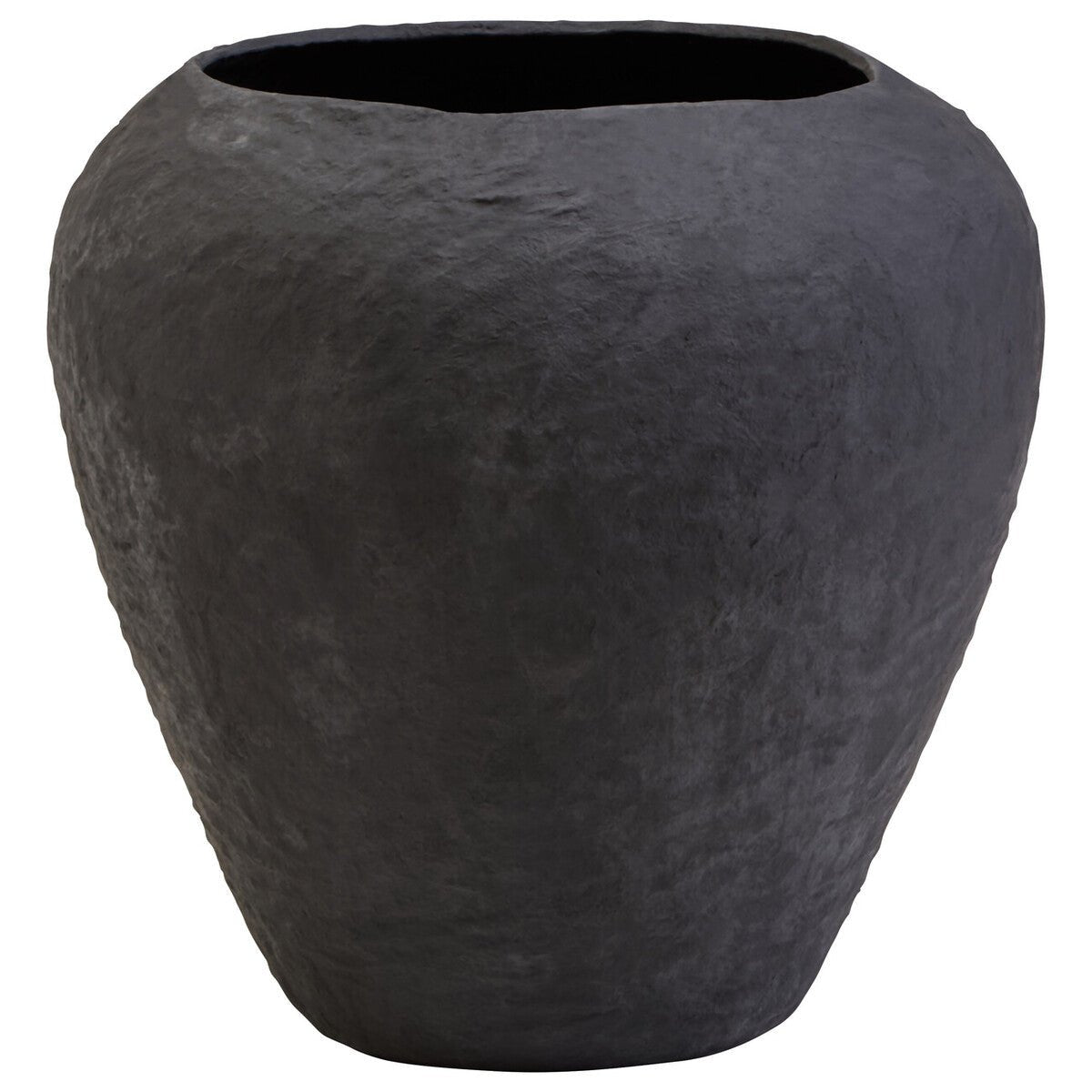 Sanai Cotton Mache Large Black Planter