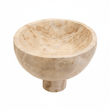 Santino Chocolate Marble Pedestal Bowl