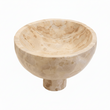 Santino Chocolate Marble Pedestal Bowl