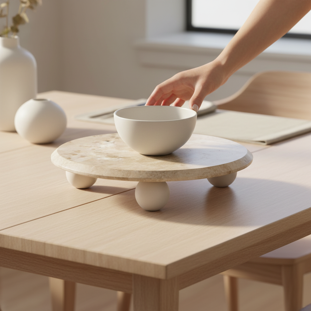 Santino Chocolate Marble Riser