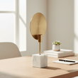 Saramis Table Lamp With White Marble Base