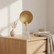 Saramis Table Lamp With White Marble Base