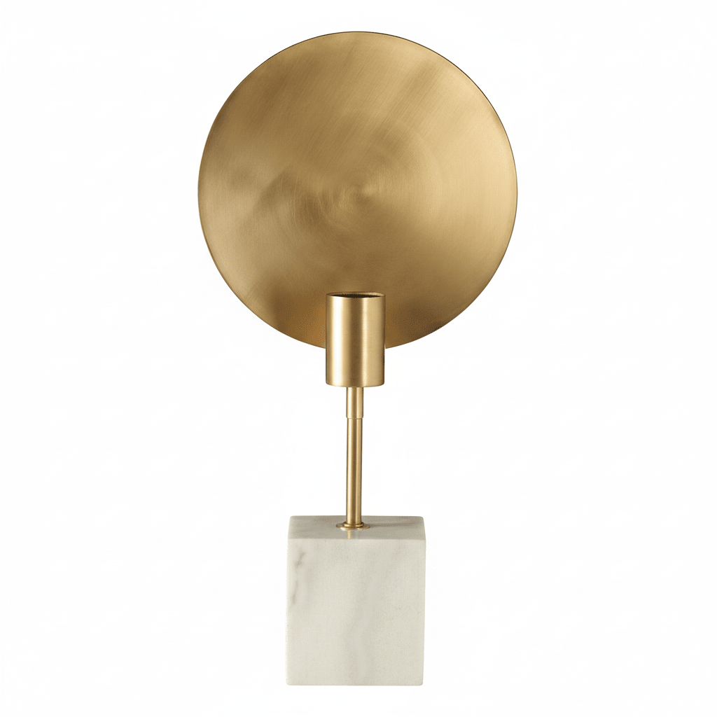 Saramis Table Lamp With White Marble Base