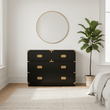 Sarter Four Drawer Black Mango Wood Chest