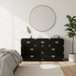 Sarter Seven Drawer Black Mango Wood Chest