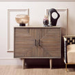 Satna Jute Black and White Design Mango Wood Sideboard