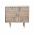 Satna Jute Black and White Design Mango Wood Sideboard