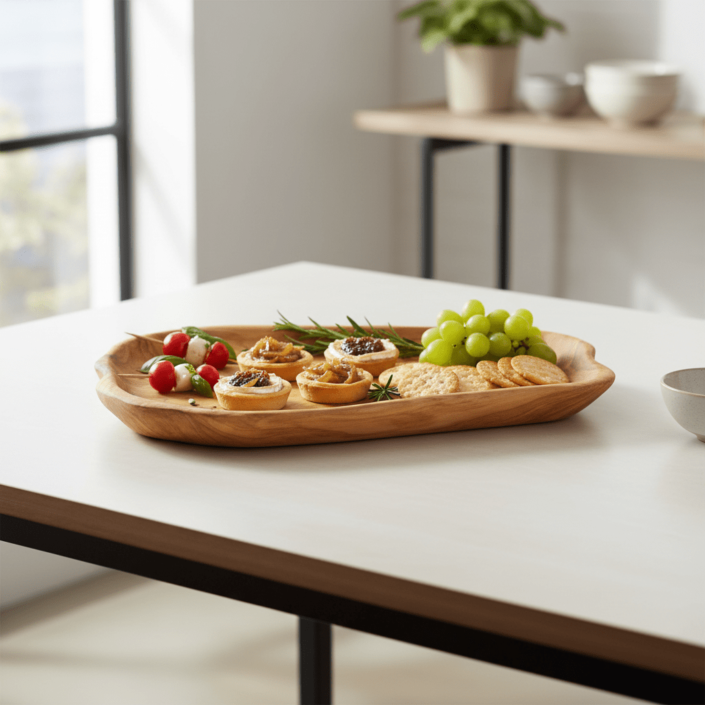 Savin Serving Platter In Cedarwood