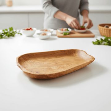 Savin Serving Platter In Cedarwood