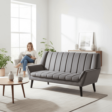 Savina 2 Seat Grey Sofa