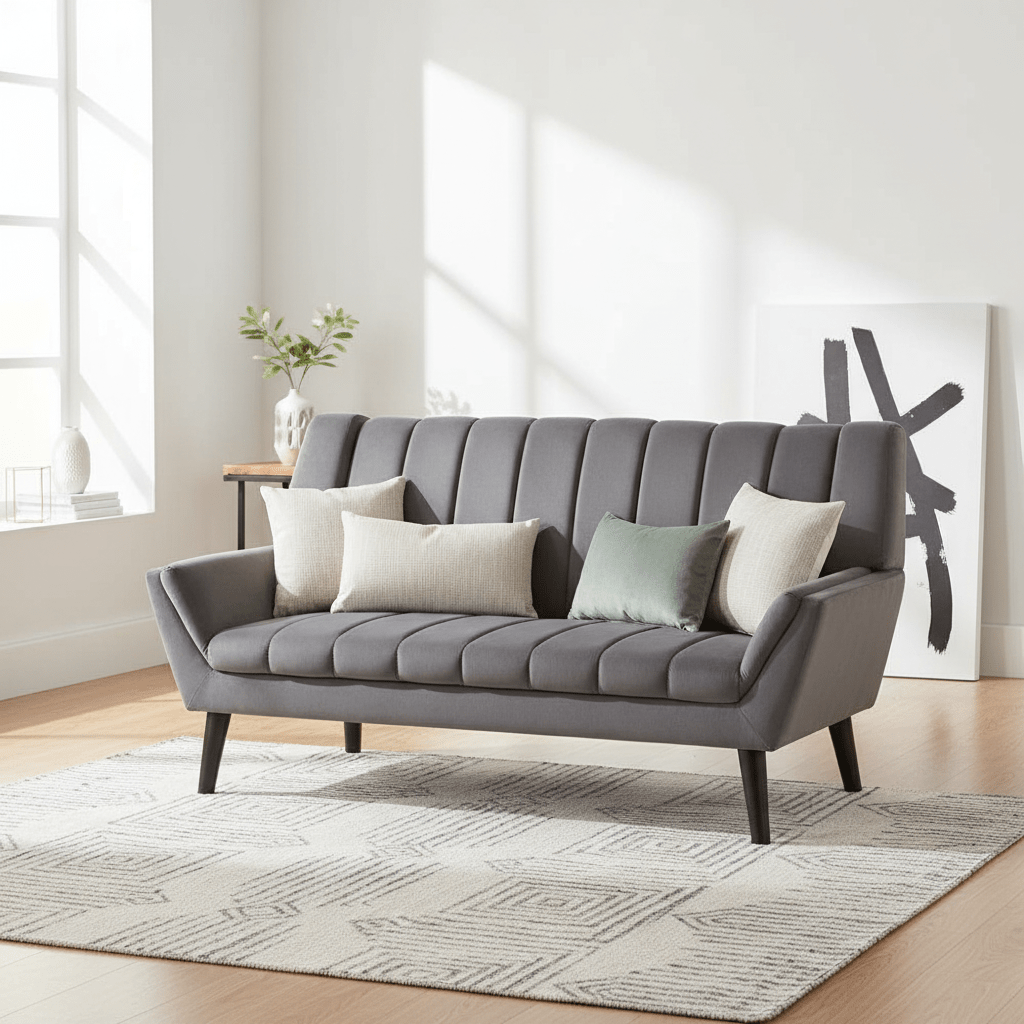 Savina 2 Seat Grey Sofa