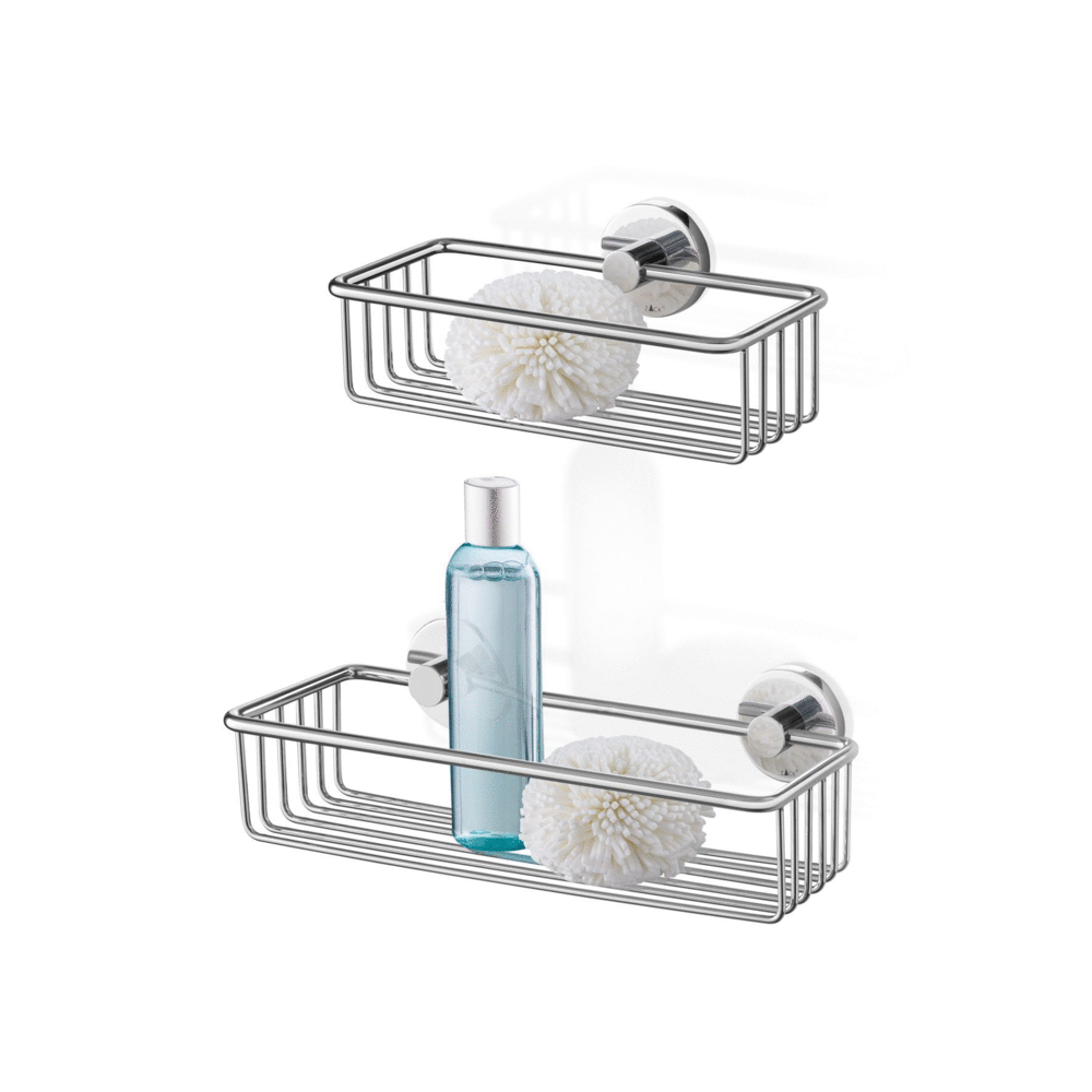 Scala Polished Stainless Steel 23.5 cm Shower Basket 40084