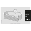 Scala Polished Stainless Steel 23.5 cm Shower Basket 40084