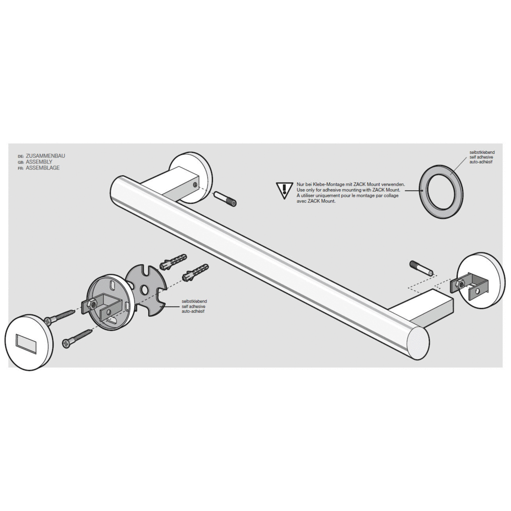 Scala Polished Stainless Steel 45cm Towel Rail - Premium Bathroom Elegance