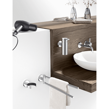 Scala Polished Stainless Steel 46.5cm Swivelling Towel Rail - Premium Rotating Luxury