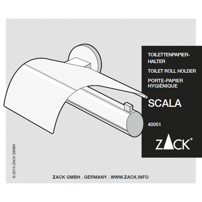 Scala Polished Stainless Steel Covered Toilet Roll Holder - Premium Protection & Style