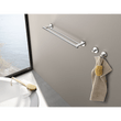 Scala Polished Stainless Steel Double Towel Rail - Premium Bathroom Organisation