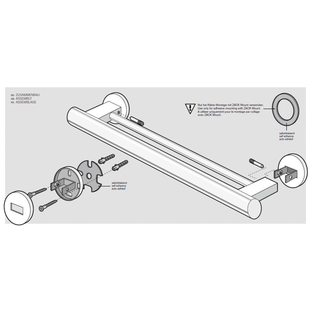 Scala Polished Stainless Steel Double Towel Rail - Premium Bathroom Organisation