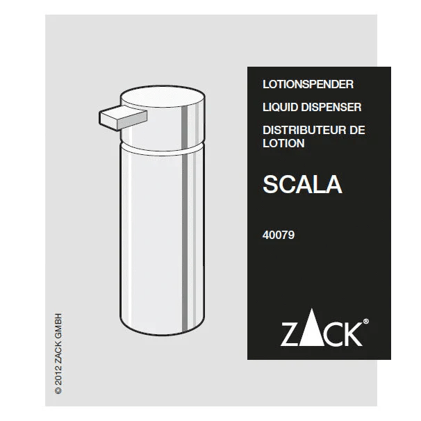 Scala Polished Stainless Steel Soap Dispenser