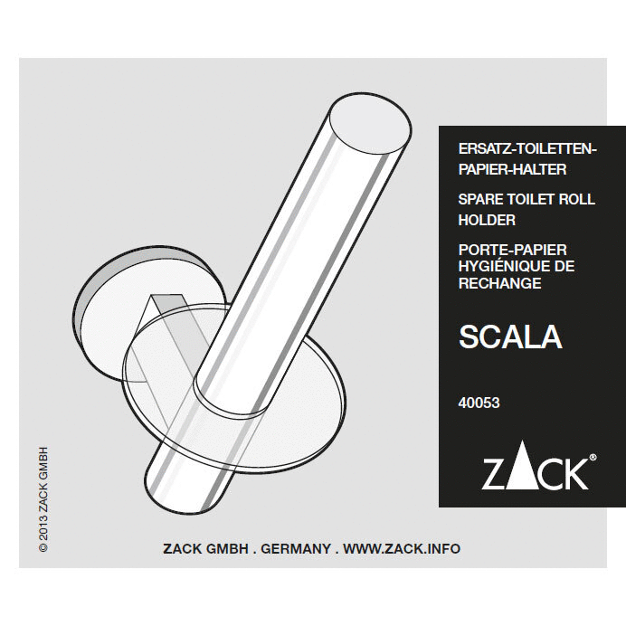Scala Polished Stainless Steel Spare Toilet Roll Holder - Premium Bathroom Organisation