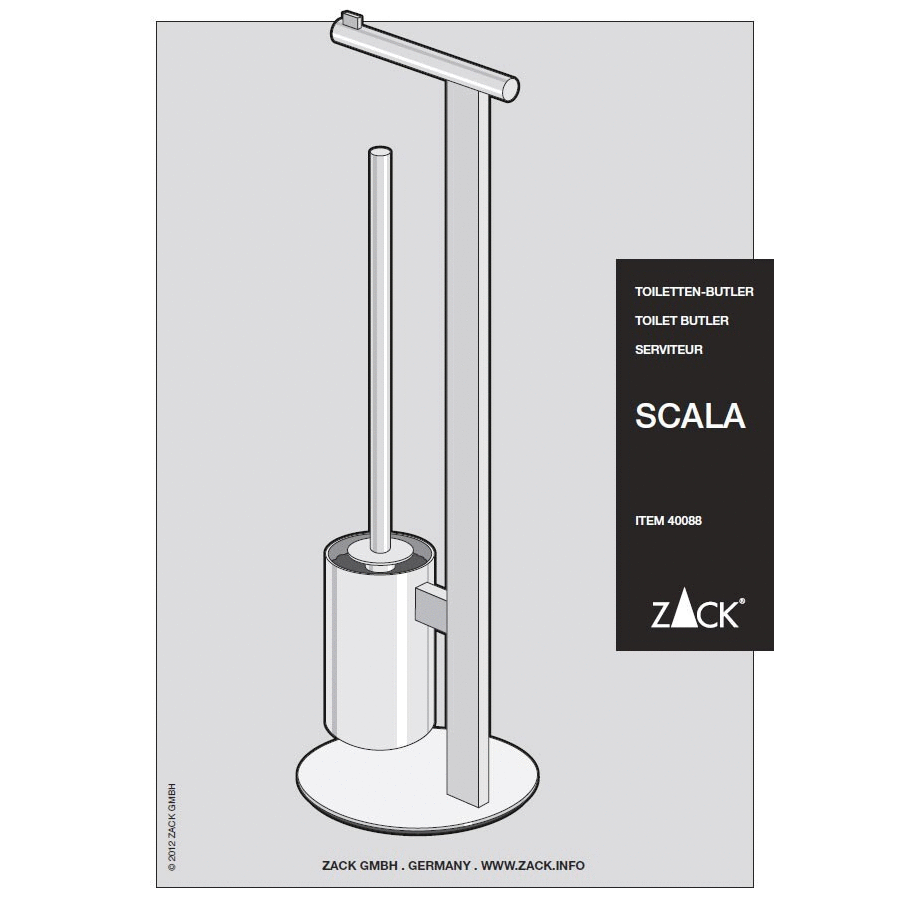 Scala Polished Stainless Steel Toilet Butler 40088