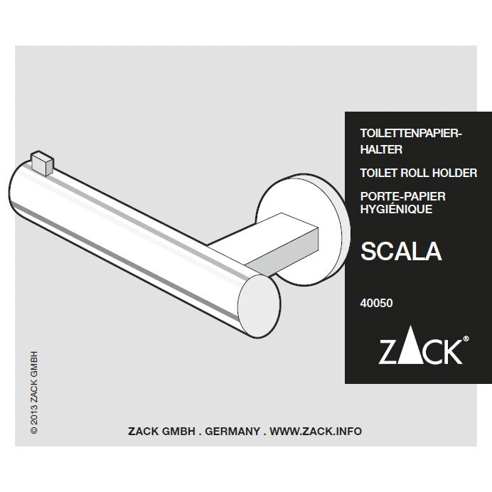 Scala Polished Stainless Steel Toilet Roll Holder - Premium Minimalist Design