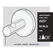 Scala Polished Stainless Steel Towel Hook - Premium Bathroom Organisation