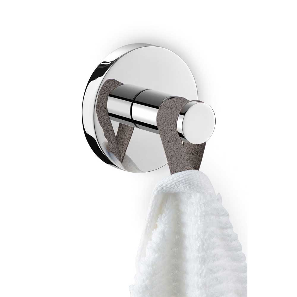 Scala Polished Stainless Steel Towel Hook - Premium Bathroom Organisation