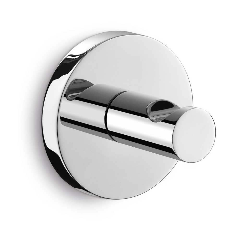 Scala Polished Stainless Steel Towel Hook - Premium Bathroom Organisation