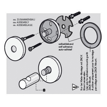 Scala Polished Stainless Steel Towel Hook - Premium Bathroom Organisation