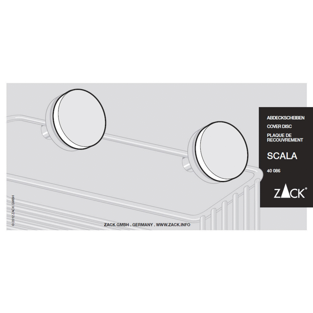 Scala Premium Polished Stainless Steel Glass Mounting Cover Discs - Professional Installation Hardware