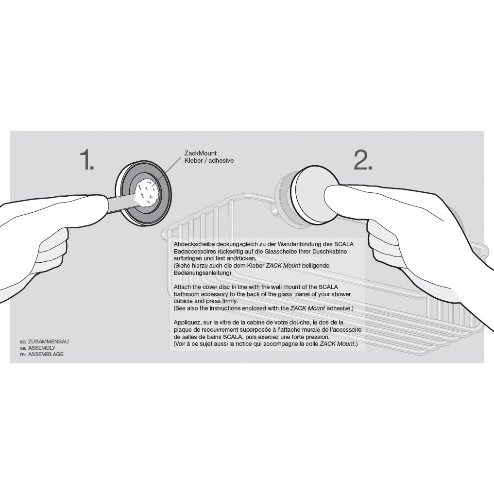 Scala Premium Polished Stainless Steel Glass Mounting Cover Discs - Professional Installation Hardware