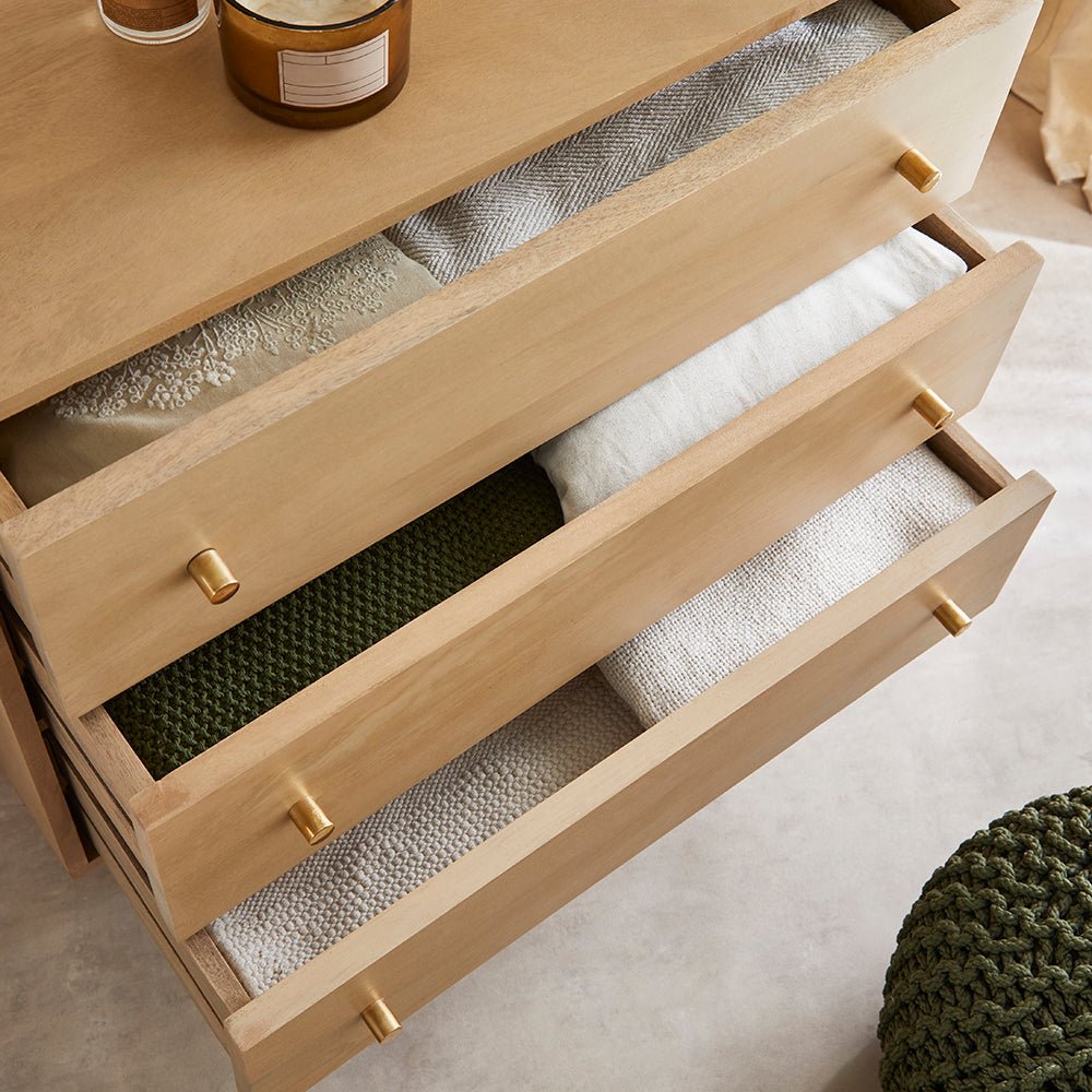 Scandinavian Light Oak Oslo Chest of 3 Drawers