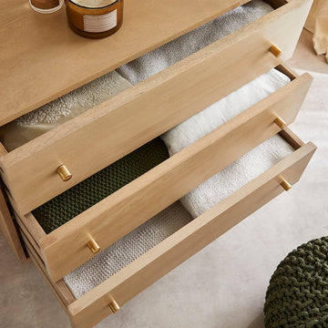 Scandinavian Light Oak Oslo Chest of 3 Drawers