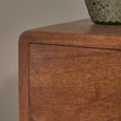 Scandinavian Walnut Logan Narrow Bedside Table