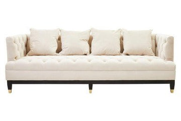 Sefira 3 Seat Viola Sand Fabric Sofa