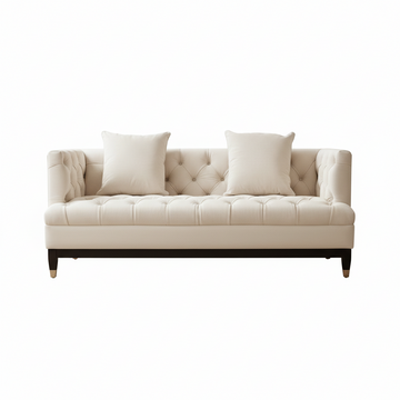 Sefira 2 Seat Ivory Fabric Sofa