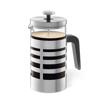 Segos Premium Brushed Steel French Press Coffee Maker - 1L Capacity