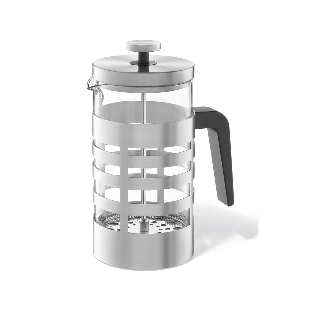 Segos Premium Brushed Steel French Press Coffee Maker - 1L Capacity
